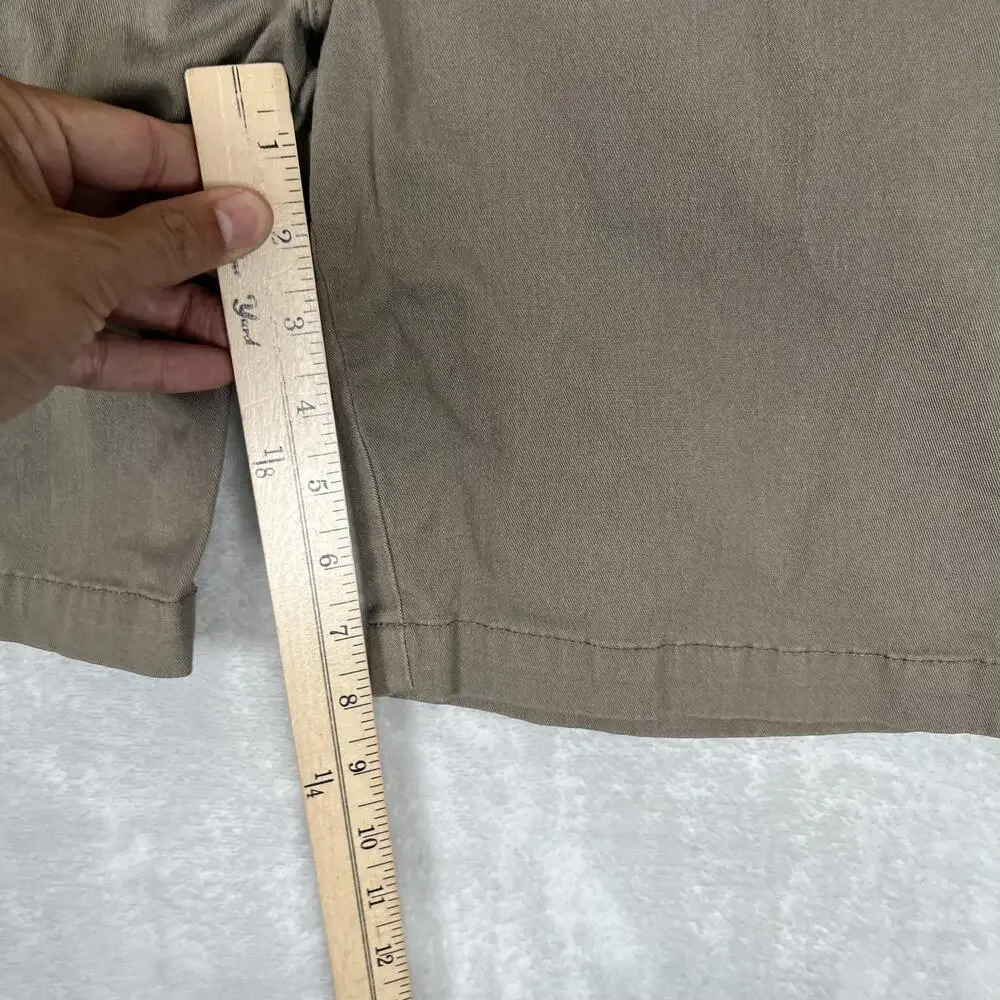 Billabong Shorts Mens 28 Beige Chino Canvas Flat Front 8 Inseam Beach Casual